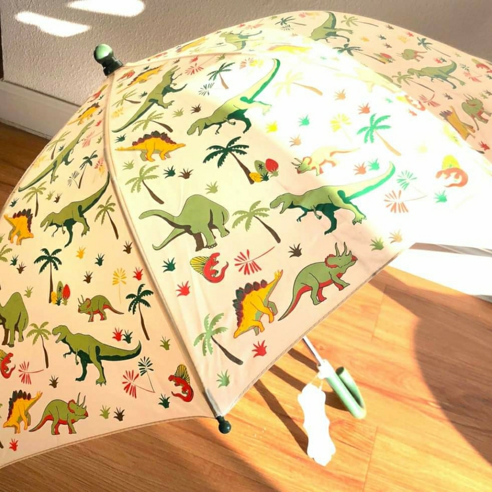 Dinosaur Print Kids Umbrella - Picture 3 of 3